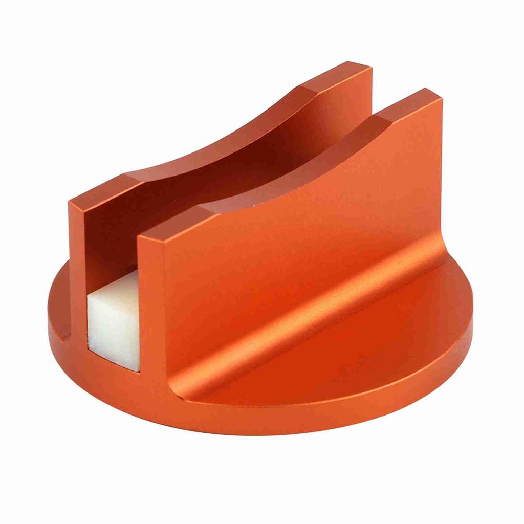 Aluminium Gegroefde Magnetische Krikblok Krikrail Adapter (Oranje)