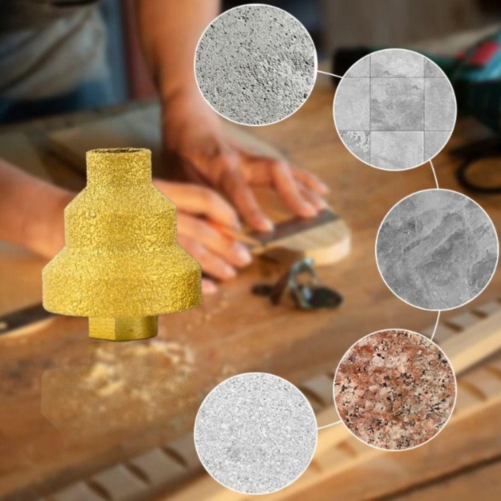 Multi Layer Angle Grinder Thread Tapered Cone Brazed Pagoda Drill Bit Step Drill Bit For Granites