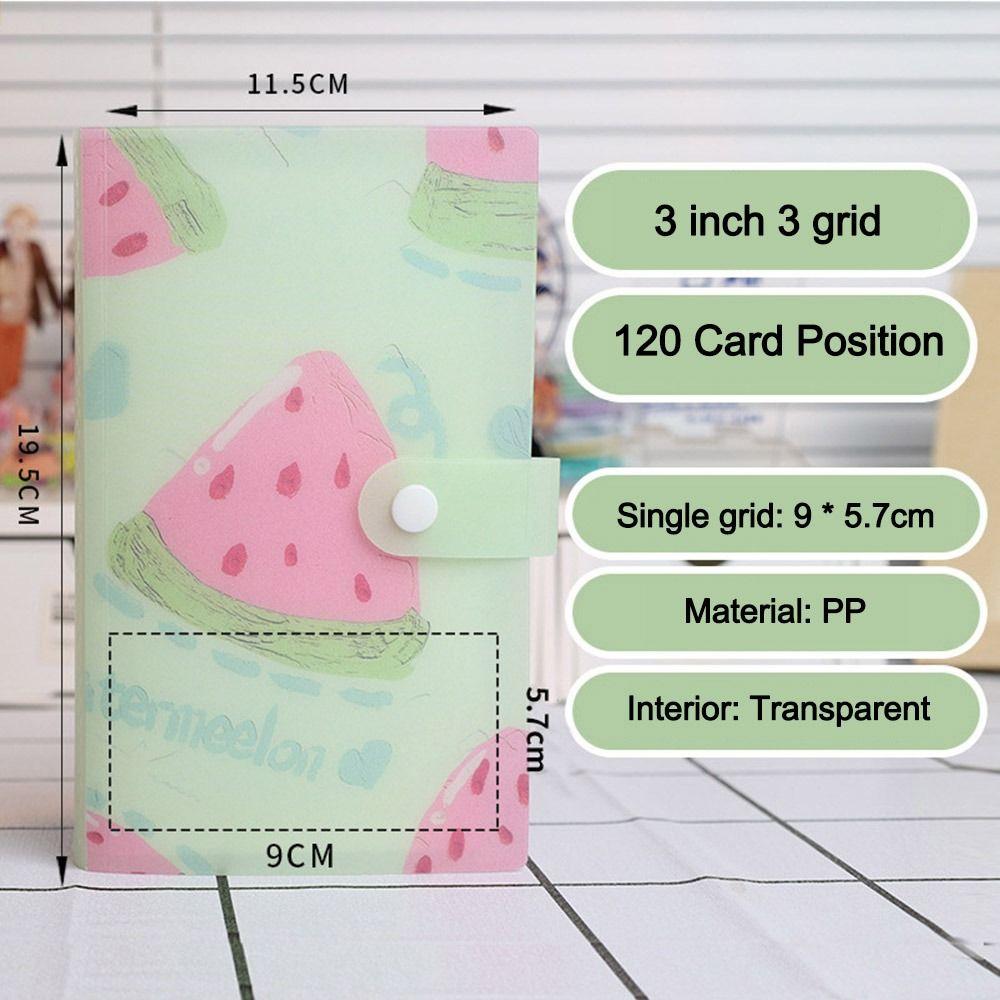 3palcové album na pohlednice 120 slotů držák na karty fotoalba pro Polaroid fotografie