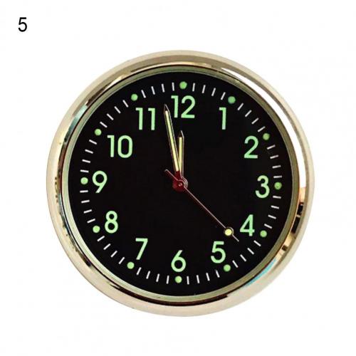 Mini Bilklocka Självlysande Bilar Intern Självhäftande Digital Klocka Mekanik Kvarts Klockor Bilprydnad Biltillbehör