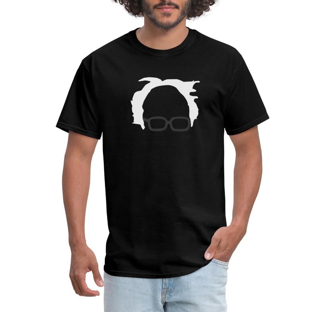 

Bernie Sanders Silhouette Hair And Glasses Men s T-Shirt L