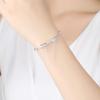 Original 100% 925 Sterling Silver Bead Charm Safety Chain Charms Crystals Beads Fit Bracelets Women Fashion DIY Jewelry