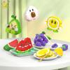 HUIQIBAO Mini Cute Fruit Micro Building Blocks 3D Diamond Model Lemon Bricks DIY City Construction Toys for Children Kids Gift