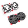 80mm 90mm ABS Emblem For Skoda  Fabia 1 2 Octavia a7 RS Superb Rapid Yeti Karoq Vision Car Head Front Rear Boot Tailgate