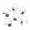 2026 Graduation Gown Cap KeyChain Ring Student Women Jewelry Personalized Accessories Fashion Pendant Gifts Forever