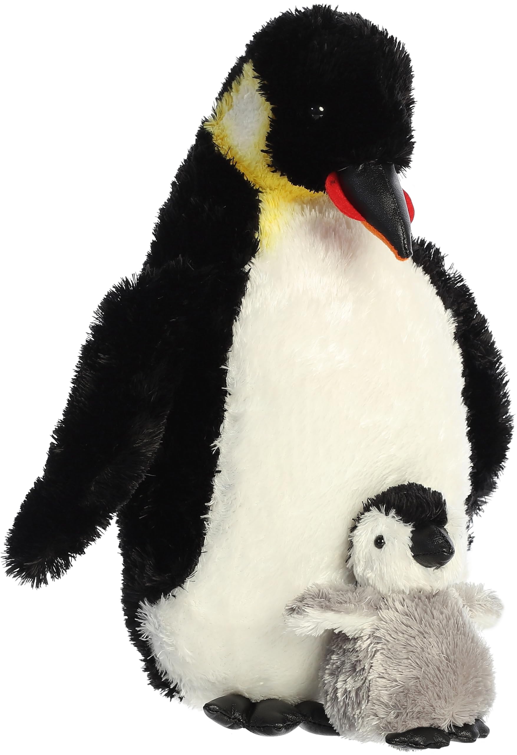 Aurora World Emperor Penguin Parent and Child Plush Toy, Approx. 30cm, Parallel Import
