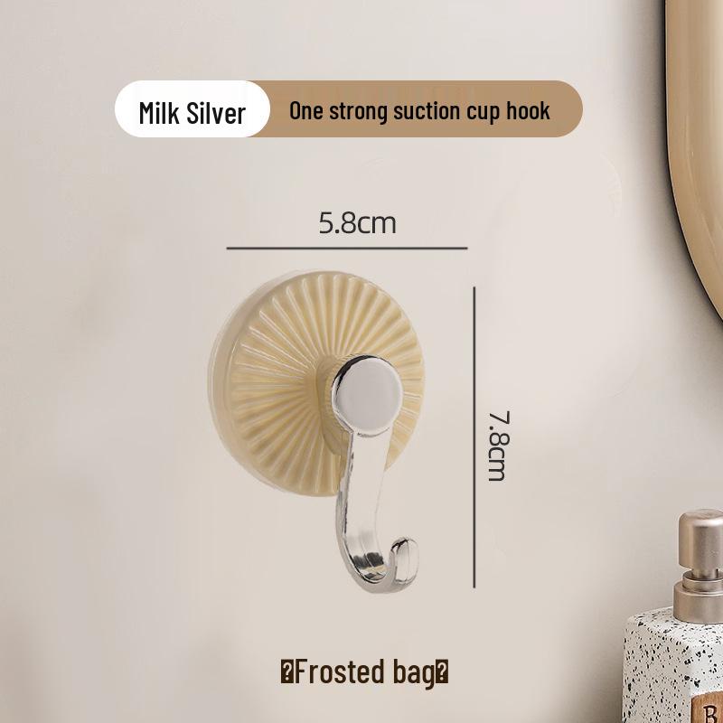 

Traceless Adhesive Suction Hook - Strong Load-Bearing, No-Drill Wall/Bathroom Hook for Doors