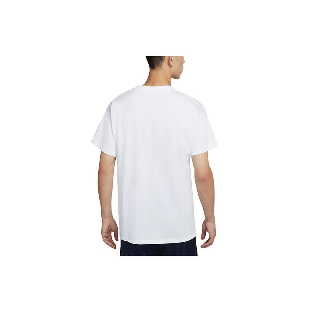 Nike T Shirts Men's White Crew Neck Moderate DJ1553-100