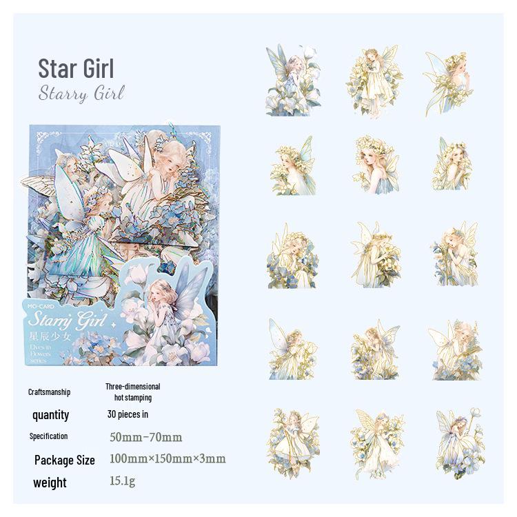 MomoPET Fairy Flower 3D Stickers: Angel & Guka Designs