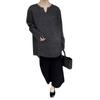 A New Loose and Fashionable Knitted Sweater for Women with A Pullover, Scissor Collar, Laid-back Style and Irregular Hem