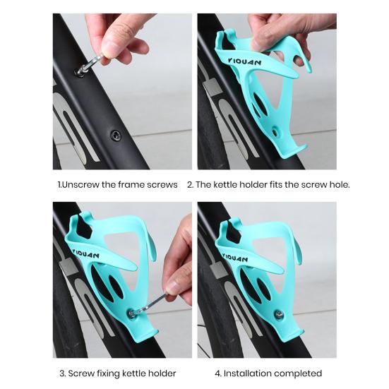 Water Kettle Cage Ultra-Light Bicycle Bottle Holder Smooth Stable Colorful Design Easy to Install Universal Fit Water Bottle Rack