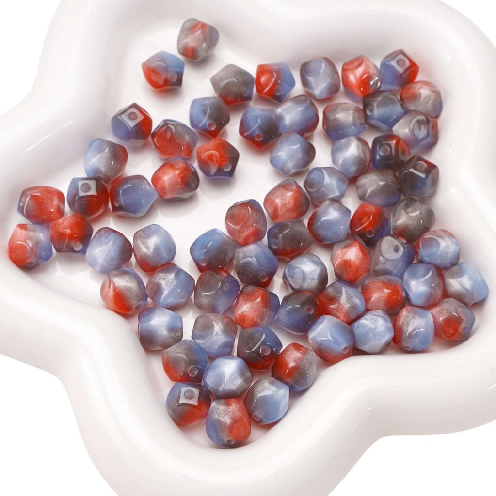 10mm 10Pcs Resin Octagon Beads Imitation Cat Eye Beads DIY Bracelet Necklace Earrings Jewelry Accessories