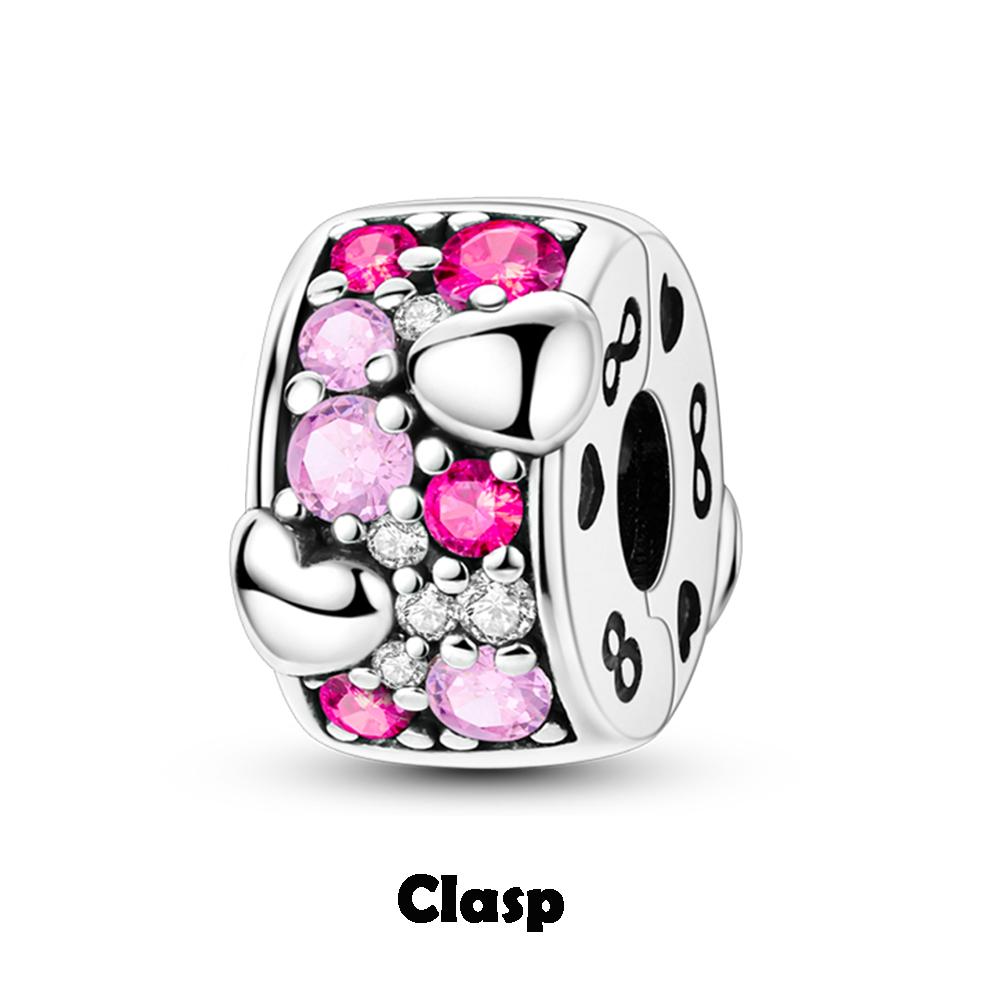 Copper Metal Silicone Spacer Stopper Clip Charm Bead Components Chamilia Bead Components Compatible With Authentic Original Necklace Bracelet High