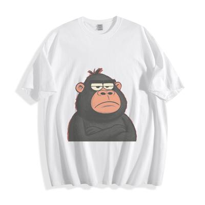 Grumpy Gorilla Cartoon T-Shirt - Adorable Sassy Jungle Unisex Tee
