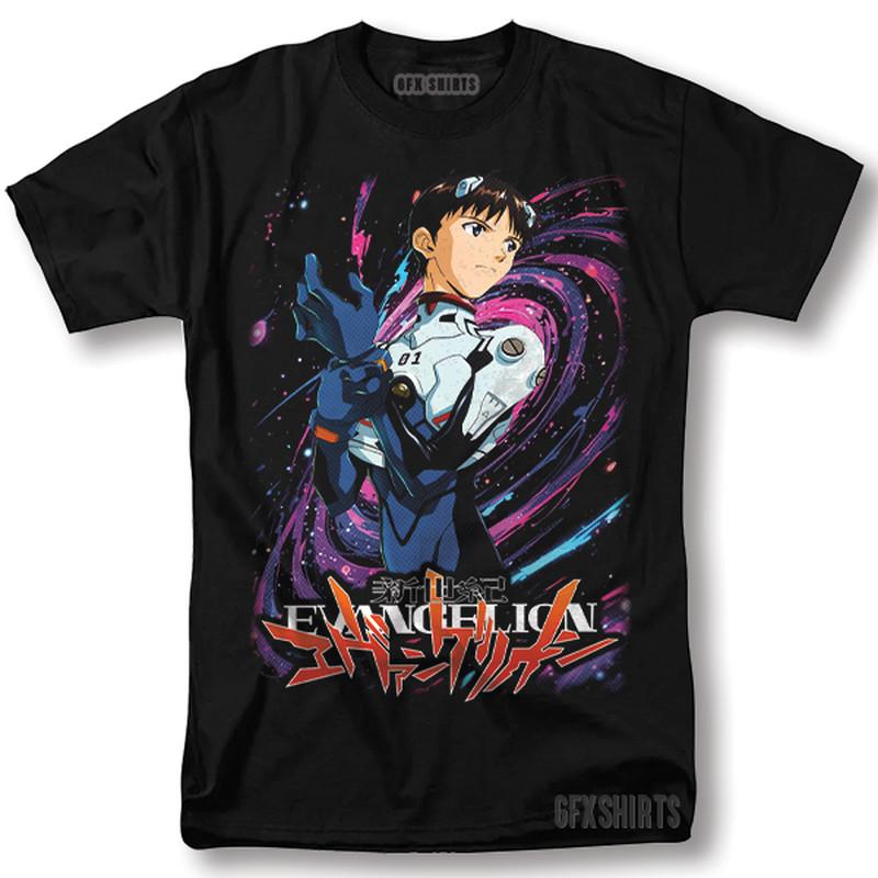 

Neon Genesis Evangelion Shirt Shinji Ikari Anime Manga Graphic Cosplay T-Shirt S