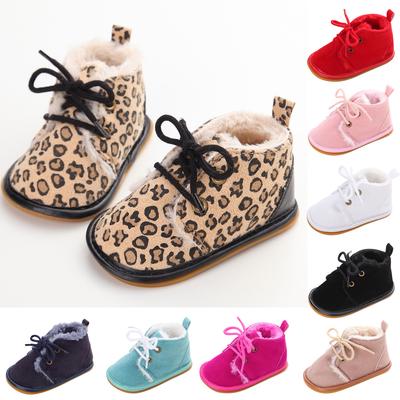 Newborn Baby Girls Boys Solid Shoes First Walkers Soft Sole Shoes Sneakers