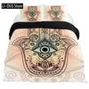 Indian Hand Hamsa Duvet Cover Polyester Galaxy Bedding Set Boho Chic Style Comforter Cover For Teen Adult Double Queen King Size