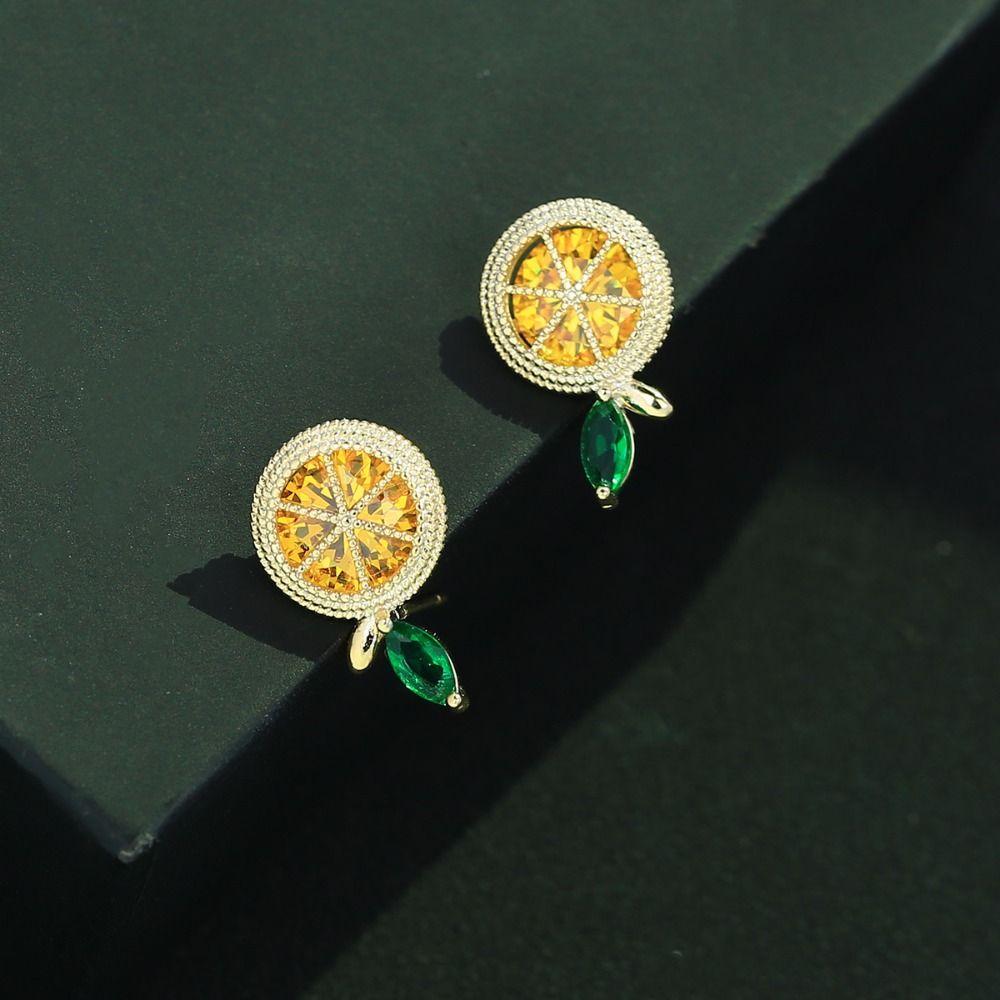 Sparkle Earrings for Women Sweet Fruit Stud Earrings Delicate Ear Jewelry  Girls