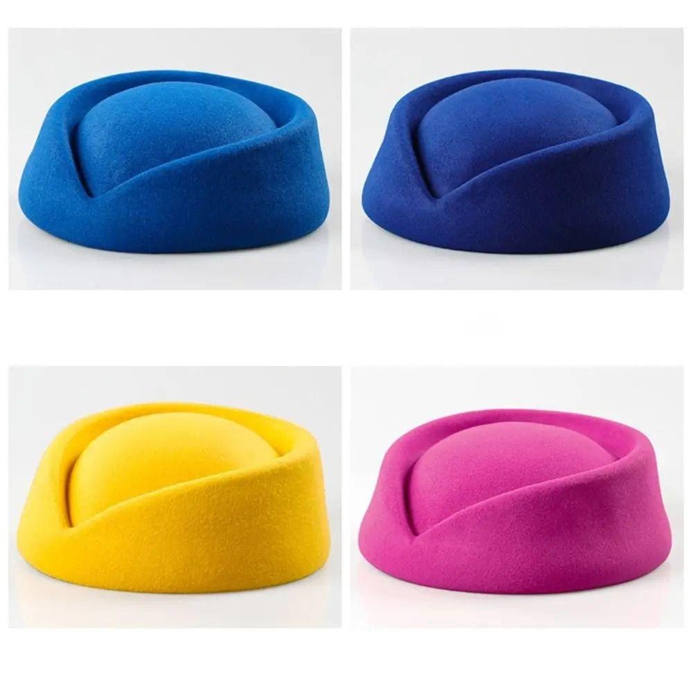 Pillbox Hat Flight Attendant Hat Teardrop Hat Uniform Stewardess Hat  Performances