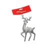 Glitter Plastic 3D Five- Star Hanging Christmas Tree Ornament with Pendant String for Holiday Decor