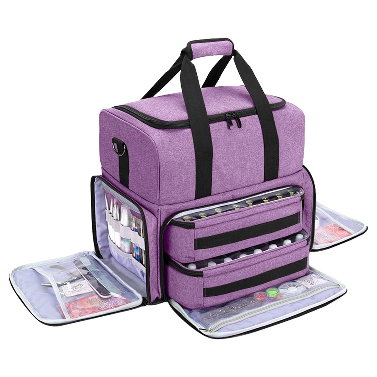 

Косметичка большой емкости дорожная маникюрная сумка портативная женская косметичка многофункциональная туалетная принадлежность для матери и ребенка упаковка для хранения фиолетовый