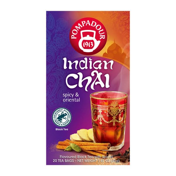 Pompadour Indian Chai 20 Tea Bags 71068 X 10 Sets