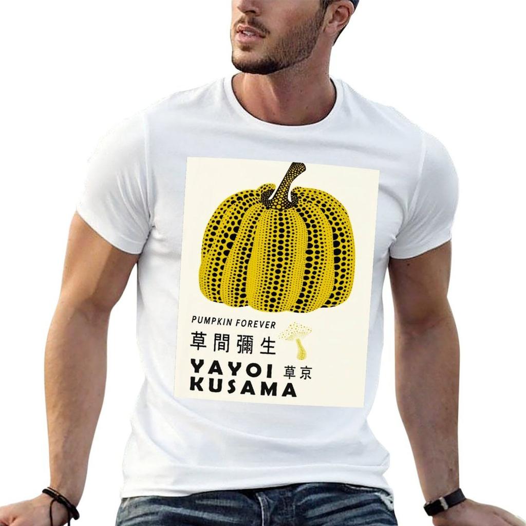 Pumpkin Forever Yayoi Kusama T-Shirt Plus Size Summer Short Sleeve T-Shirt