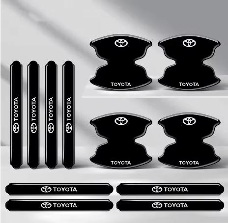 4/8pcs For Toyota Chr rav4 Yaris prius avensis Corolla Camry Car Door Handle Protector Bowl Anti Scratch Reflective Sticker