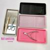 Nail Art Tool Sterilizing Tray Stainless Steel Disinfection Dish Cosmetic Storage Tray Manicure Tweezers Drill Bit Nail Clippers