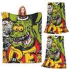 Tales Of The Rat Fink Anime Blanket Soft Warm Flannel Throw Blanket Bedspread for Bed Living Room Picnic Travel Home Couch