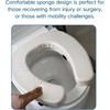 Waterproof U-Shape Toilet Seat Riser Washable Toilet Seat Pad  For Elderly