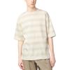 U Series SS25 Striped Round Neck Loose Comfortable Casual Short Sleeve T-Shirt Men Tops White 477764-30