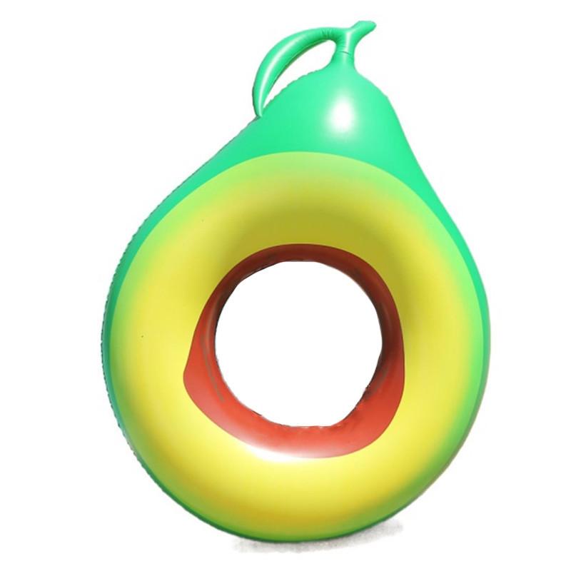 

Cartoon Childrens Avocado Inflatable Swimming Circle Floating Toy Drainage