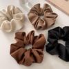Korean Satin Wide Hair Tie Set: Elegant French-Style Women's Hair Accessories In Imitation Silk