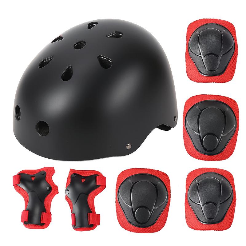 Adult & Kids Protective Gear Set: Thickened Helmet, Knee & Elbow Pads for Skating, Skateboarding & Biking