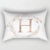 Simple Letter Pattern Printed Decorative Pillowcase Bedroom Living Room Office Cushion Home Decor Rectangular Pillowcase