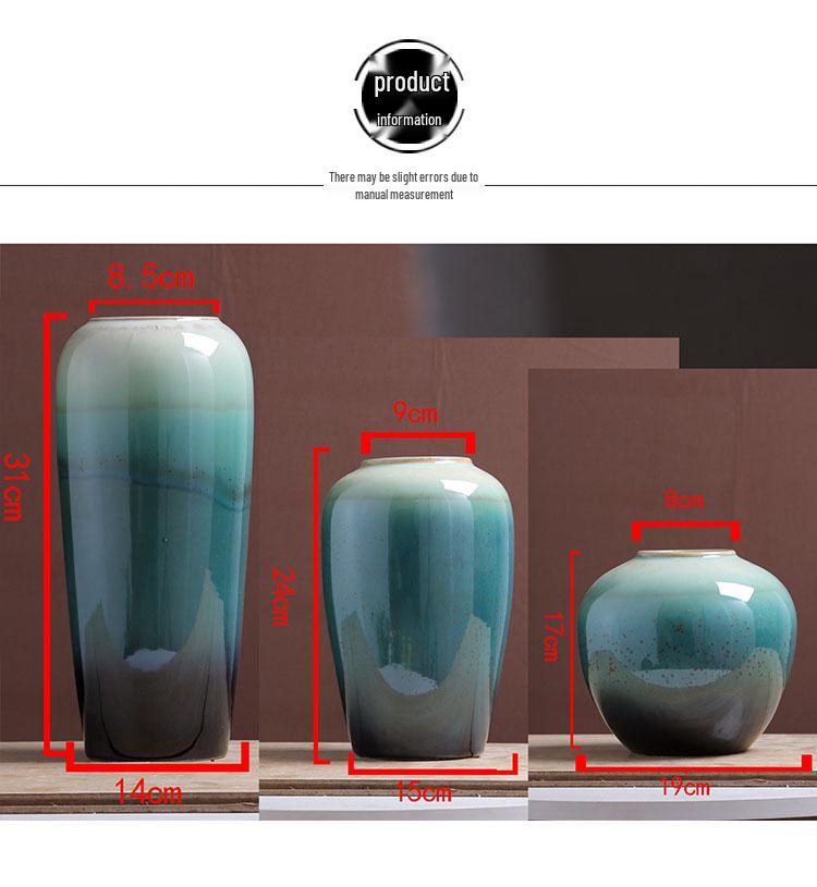 Nordic Minimalist Ceramic Flower Vase for Dining & Living Room Decor