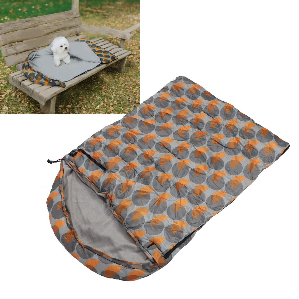 Pet Warm Sleeping Bag 3 Levels Adjustable Heating Cat Dog Sleep Bag for Outdoor Camping Hiking