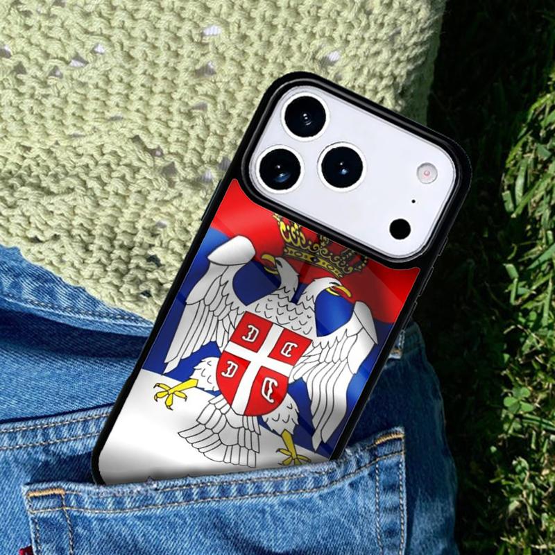 Flag of Serbia Serbian Phone Case Cover Compatible with for IPhone 17air 16e 15 14 13 12 11Pro Max 17 Air
