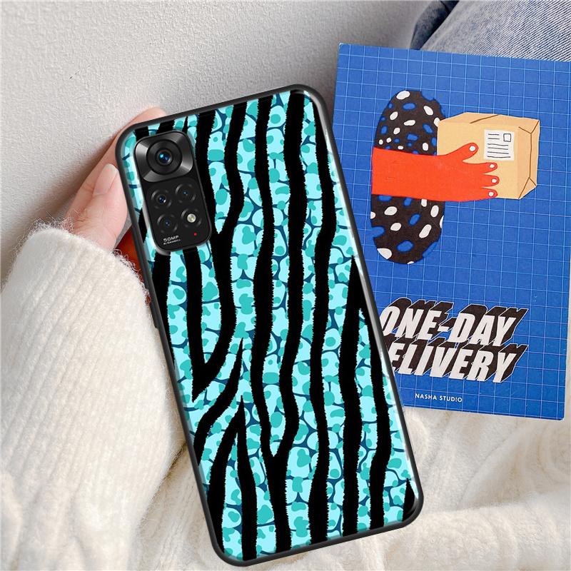 Animal Pattern Zebra Print Case For Xiaomi Redmi Note 11 9 8 10 Pro Note 11S 9S 10S Cover For Redmi 9 10 9A 9C 10C