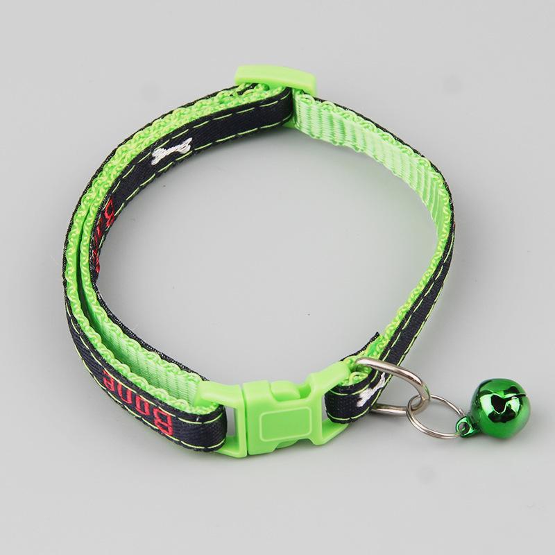 

Pet Cat Collar Patch Denim Bone Bell Dog Cat Collar Pet Supplies Cat Collar 1.0CM