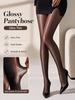 Oil Shiny Black Sheer Tights Women Glossy Pantyhose Smooth Silky Control Top Stockings Sexy High Waist Slim Fit Tights