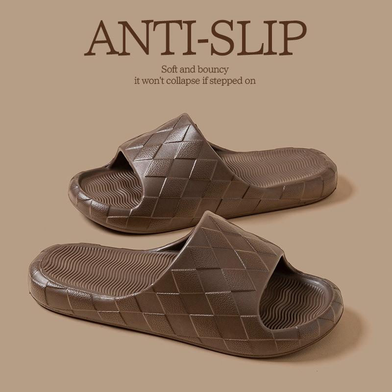 Retro silent slippers summer new bathroom bath non-slip deodorant home sandals