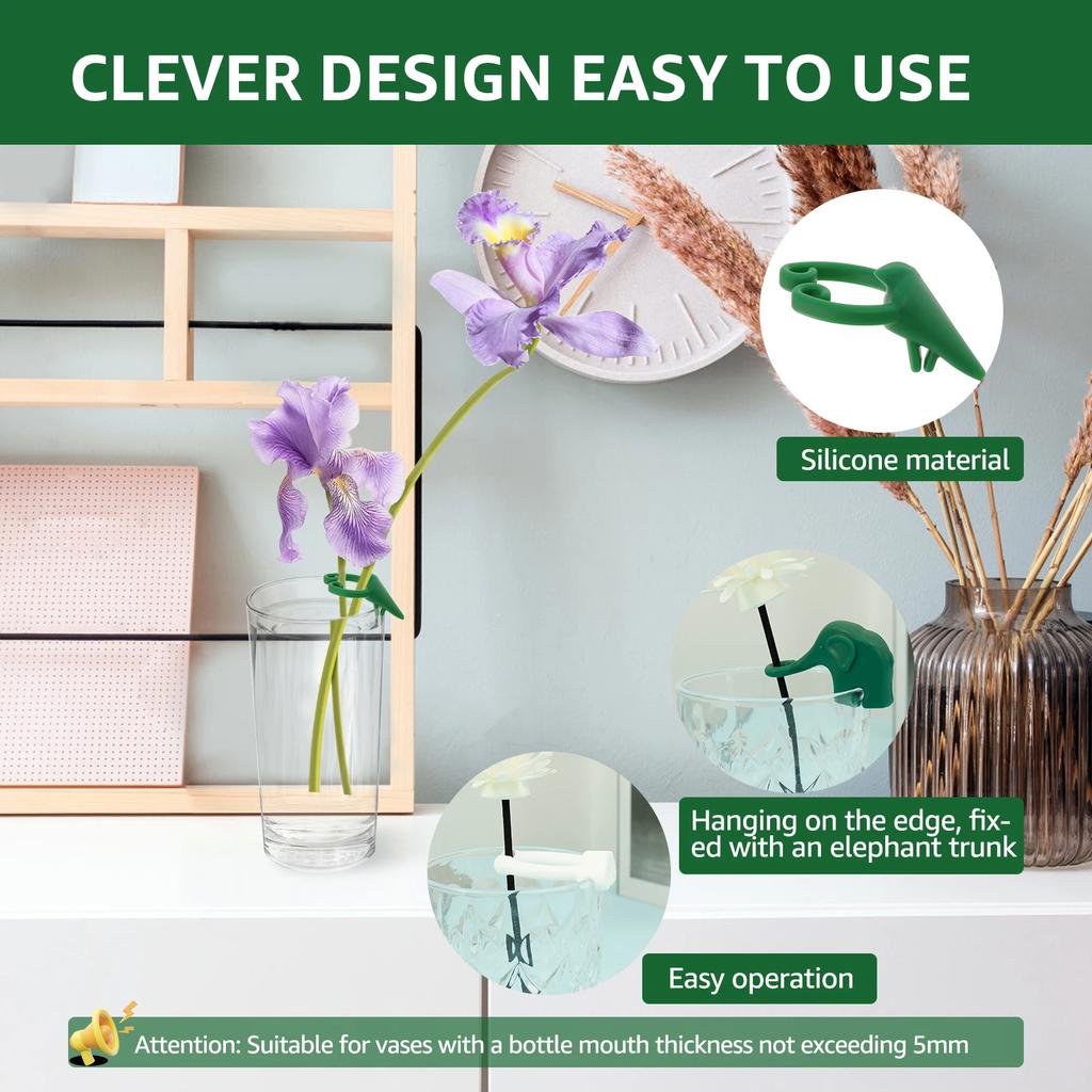 9Pcs Planting Propagation Buddy Silicone Planting Shoot Support 3 Cute Styles Vase Holder Plant Care Tools Garden Accessories