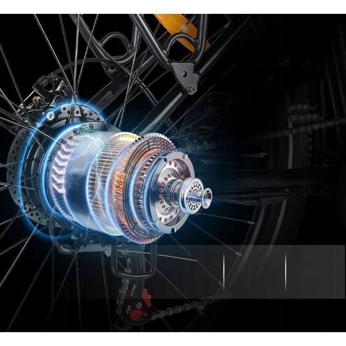 Samebike - RS-A01 Pro - Elektrofahrrad - 1000W Motor - 36V 15Ah Batterie - Max. Geschwindigkeit 35 km/h - 90 km Reichweite - Schwarz