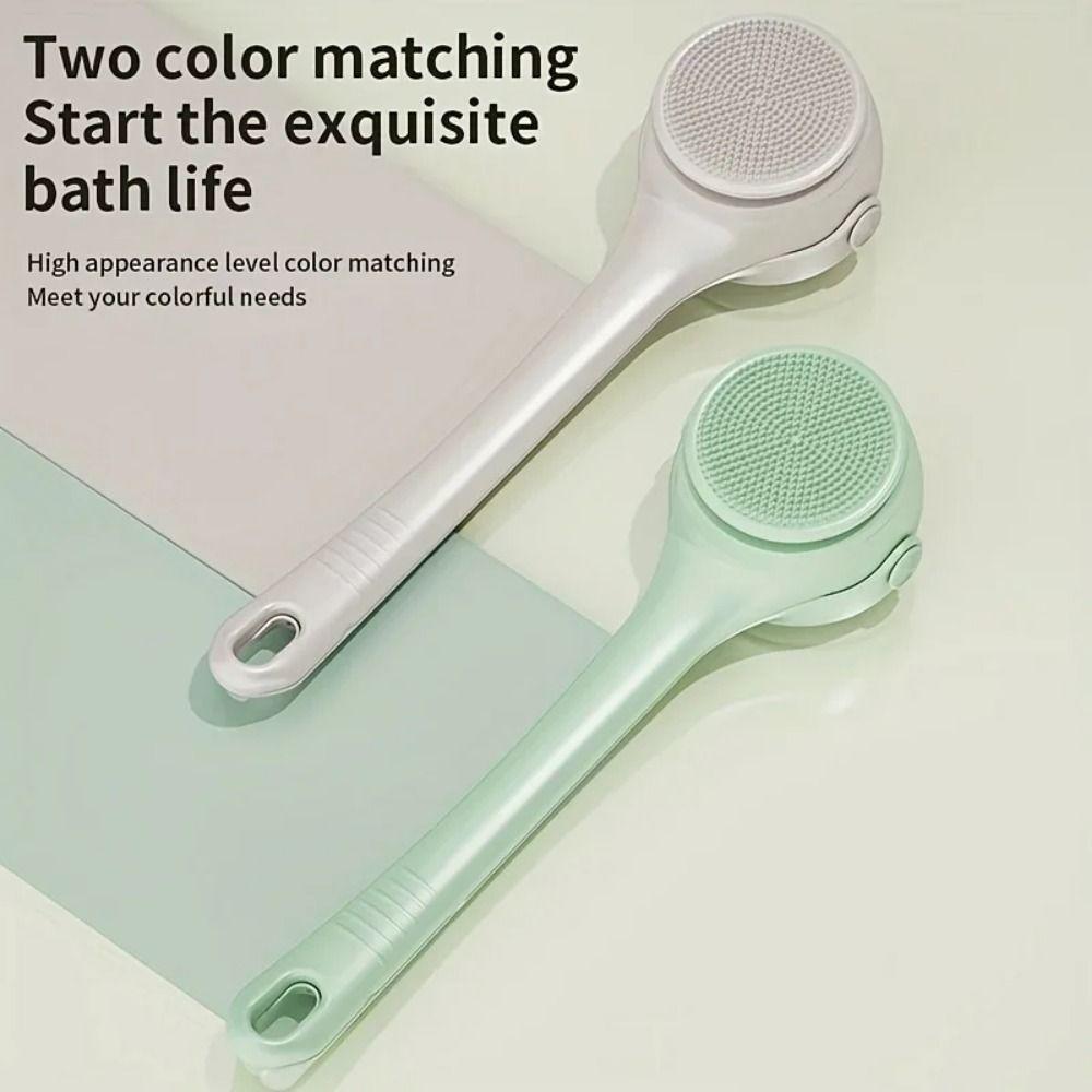 Deep Cleaning Double Handle Bath Brush Double Handle Long Handle Shower Brush  Home Commodity