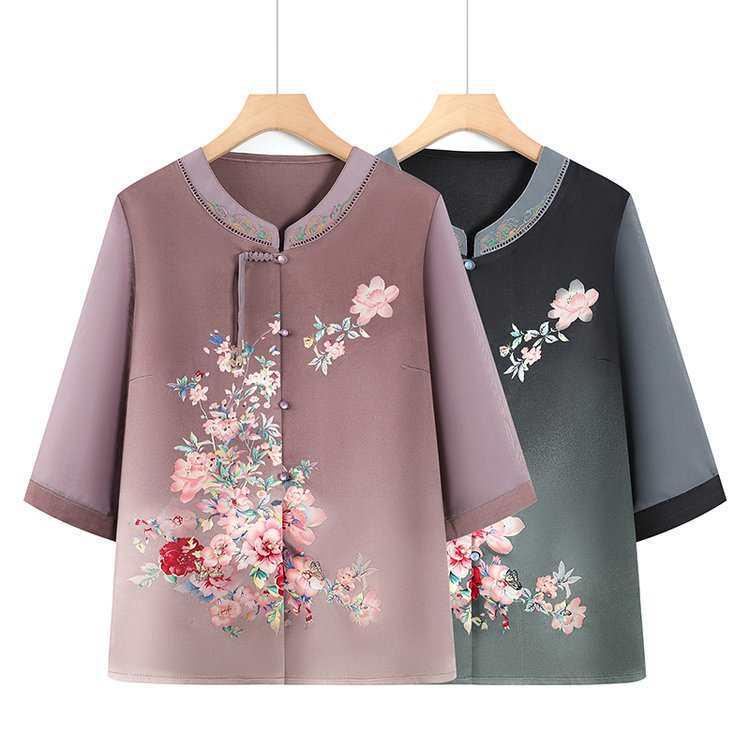 Chiffon Summer Shirts: Stylish, Lightweight Tops for Middle-Aged Women, Seniors, Moms, and Grandmothers
