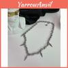 Titanium Steel Geometric Necklace With Tassels For Men And Women Hip Hop Fashion