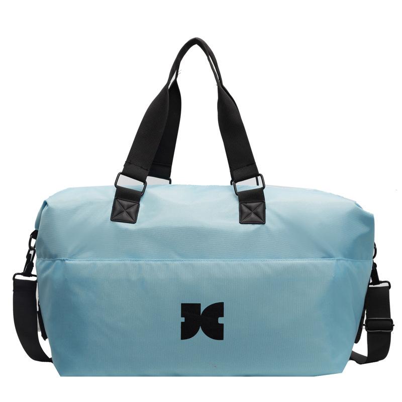 

Large Capacity Travel Bag Leisure Fitness Bag Dry Wet Separation Independent Shoe Warehouse Luggage Bag Handheld Crossbody Bag Bag синий