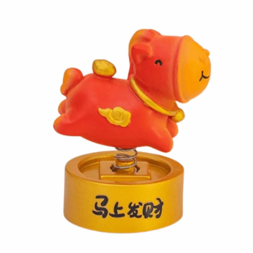 Creative Zodiac Horse Phone Holder Horse Shaped Year of The Horse Horse Mobile Phone Stand Horse Mascot Slot Design